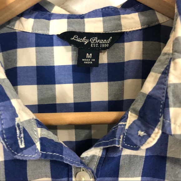 Oversized Lucky Brand Plaid Cotton long sleeve shirt or dress - Picture 7 of 10